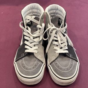 Vans high tops color lock grey black white